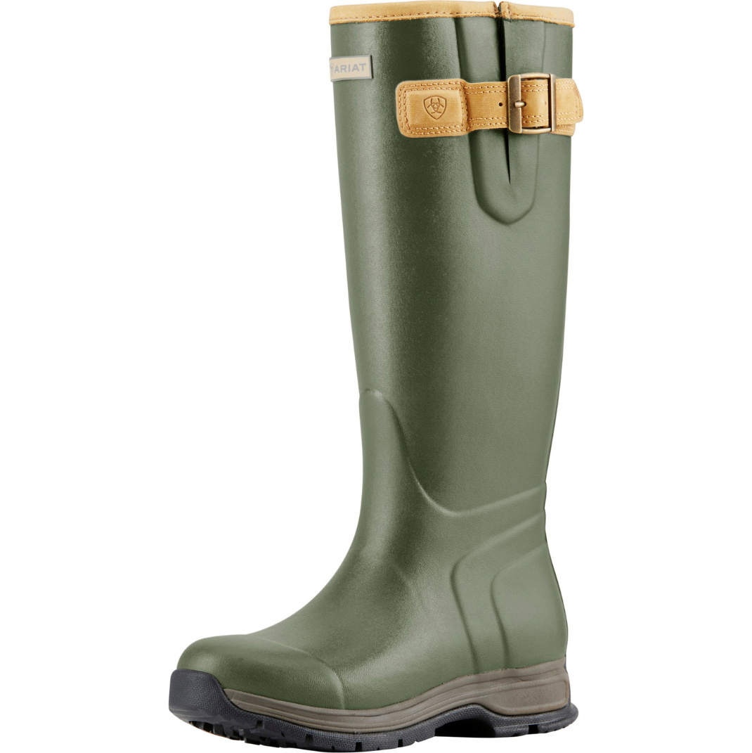 Ariat Womens Burford Insulated Wellington Boots 10018853 - Olive Green